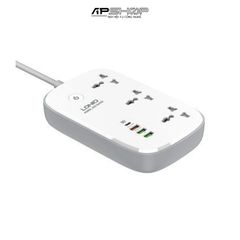 Ổ Cắm Điện Thông Minh LDNIO SCW3451 | 3 Chấu | 3 USB A | 1 USB C