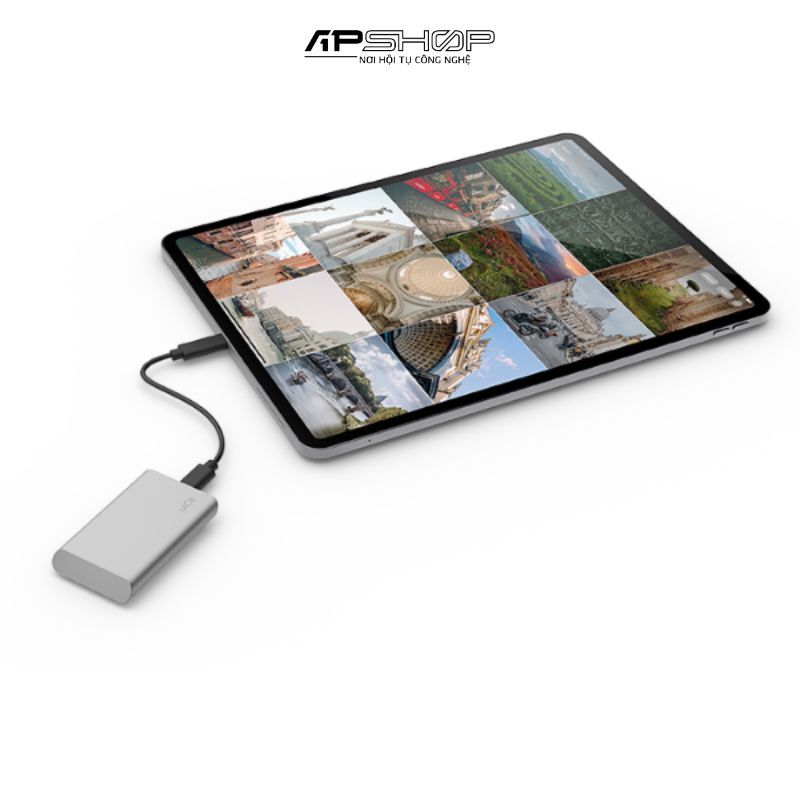 Ổ Cứng Di Động Lacie Portable USB C + Rescue  2.5 SSD