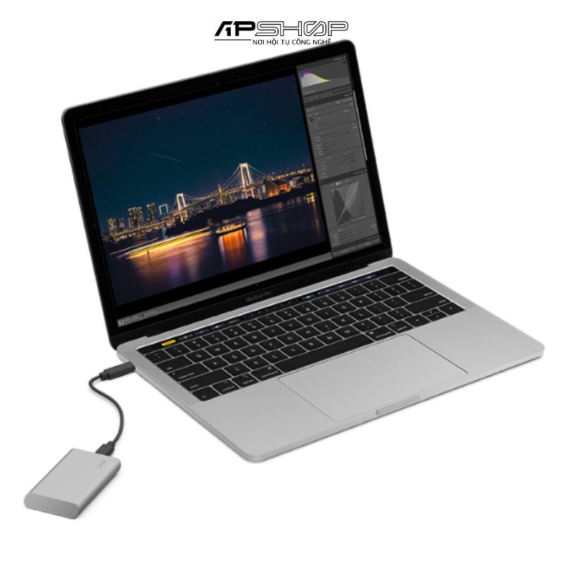 Ổ Cứng Di Động Lacie Portable USB C + Rescue  2.5 SSD