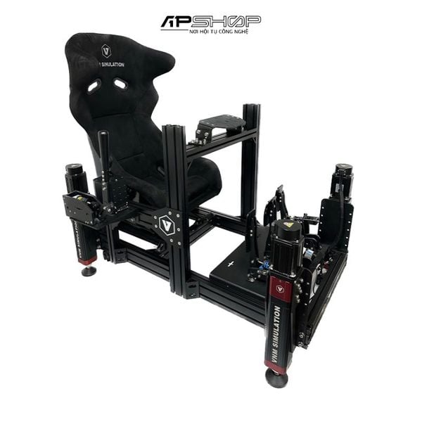 Buồng Lái Ô TÔ Giả Lập Kèm Hệ Thống Chuyển Động 3DOF VNM Motion | Kèm Ghế | 4 Motor 150mm