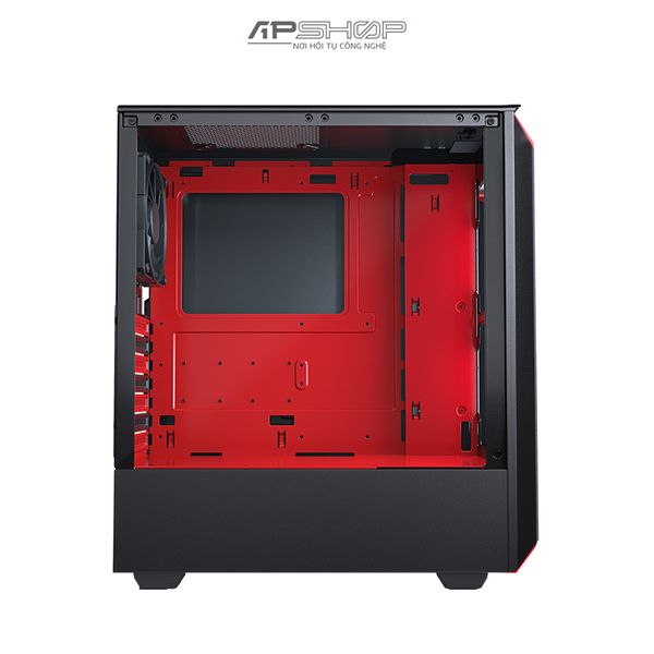 Phanteks Eclipse P300 Mid Tower Tempered Glass Black/ Red