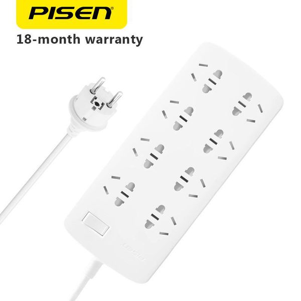 Ổ điện Pisen PSCXB 03A 8 ổ cắm dây 1.8m