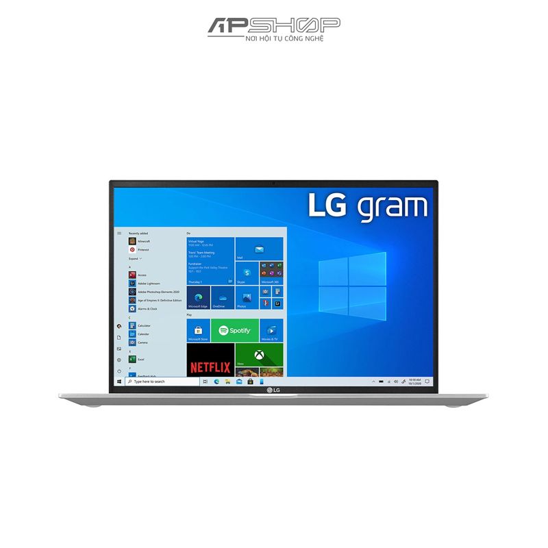 Laptop LG Gram 16", Windows 10 Home, Intel i7 Gen11, 16GB, 256GB - Hàng chính hãng