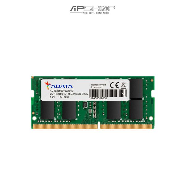 RAM Cho Laptop hiệu ADATA PREMIER DDR4 16GB 1x16GB Bus 2666 | Chính hãng