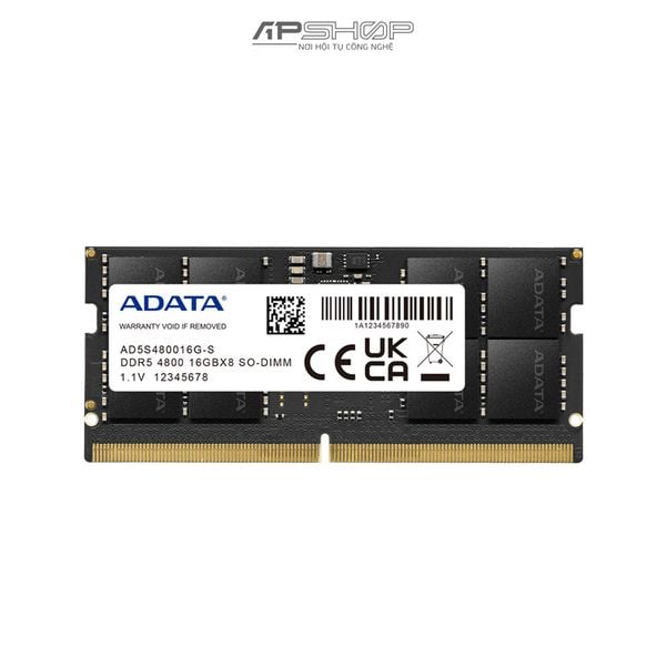 RAM Cho Laptop hiệu ADATA PREMIER DDR5 16GB 1x16GB Bus 4800 | Chính hãng