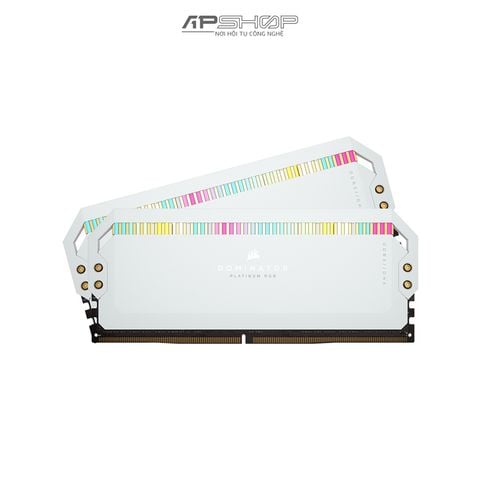 Ram Corsair 64GB 2x32GB Bus 5200 DDR5 DOMINATOR PLATINUM RGB White | Chính hãng