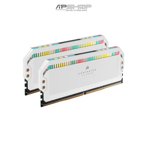 Ram Corsair 64GB 2x32GB Bus 5600 DDR5 DOMINATOR PLATINUM RGB White| Chính hãng