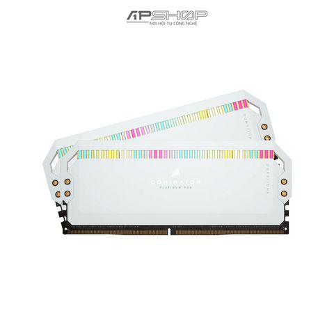 Ram Corsair 64GB 2x32GB Bus 5600 DDR5 DOMINATOR PLATINUM RGB White| Chính hãng