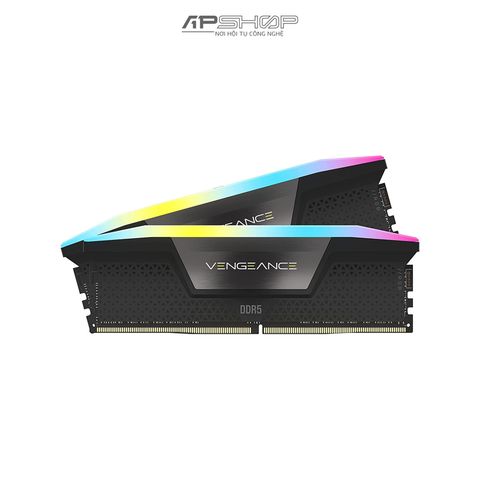 Ram Corsair 64GB 2x32GB Bus 5600 DDR5 VENGEANCE RGB Black | Chính hãng