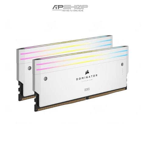 Ram Corsair DDR5 Bus 6000 64GB 32GB | DOMINATOR TITANIUM White RGB | 1.4V | Chính hãng
