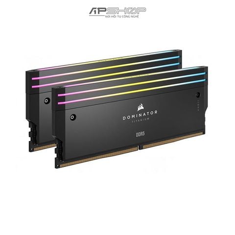 Ram Corsair DDR5 Bus 6400 96GB 2x48GB | DOMINATOR TITANIUM Black RGB | 1.4V | Chính hãng