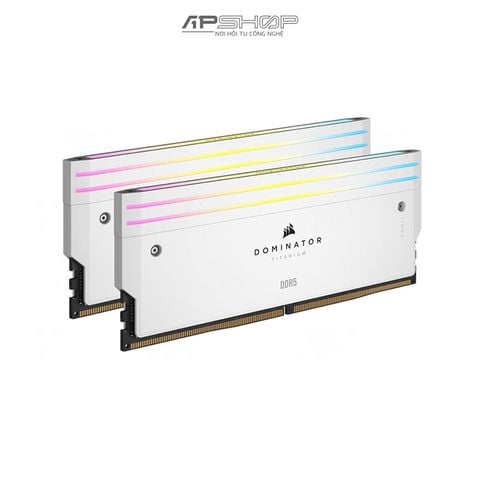 Ram Corsair DDR5 Bus 6400 96GB 2x48GB | DOMINATOR TITANIUM White RGB | 1.4V | Chính hãng