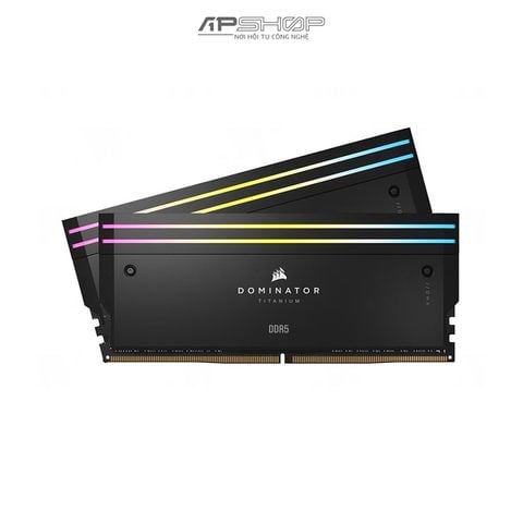 Ram Corsair DDR5 Bus 7200 48GB 2x24GB | DOMINATOR TITANIUM Black RGB | 1.4V | Chính hãng