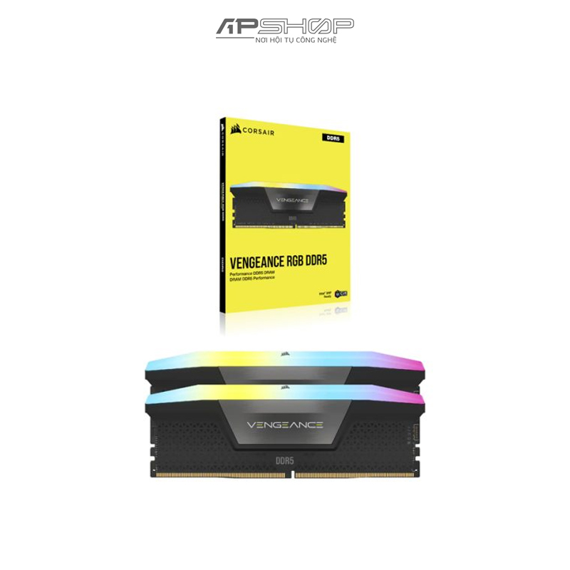 Ram Corsair Vengeance RGB 32GB (2 x 16GB) Bus 6000 C40 DDR5 | Chính hãng
