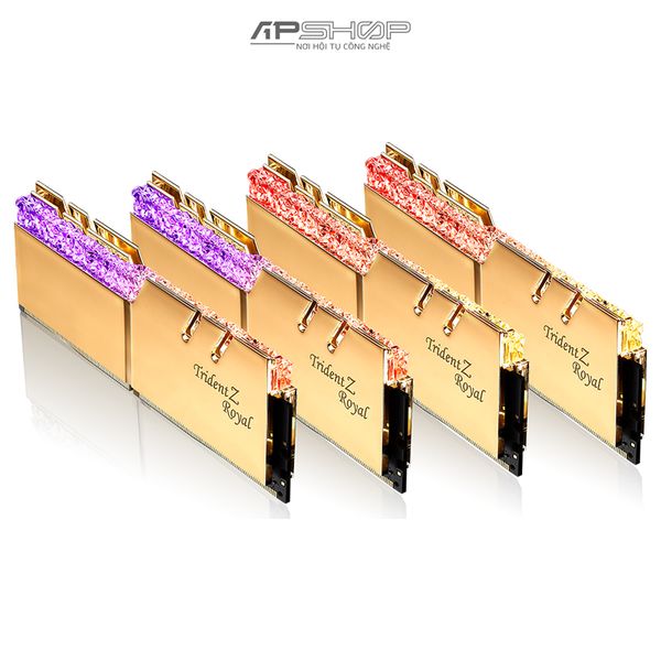 Ram GSKill Trident Z Royal 4x8GB 32GB Bus 3200 C16 Gold - Hàng chính hãng