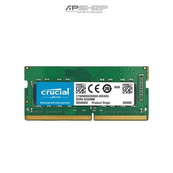 Ram Laptop hiệu Crucial 16GB 1x16GB DDR4 Bus 3200 SODIMM CL22 | Chính hãng