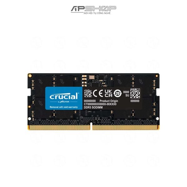 Ram Laptop hiệu Crucial 16GB 1x16GB DDR5 Bus 5200 SODIMM CL42 | Chính hãng