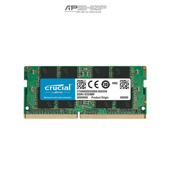 Ram Laptop hiệu Crucial 8GB 1x8GB DDR4 Bus 2400 SODIMM CL17 | Chính hãng