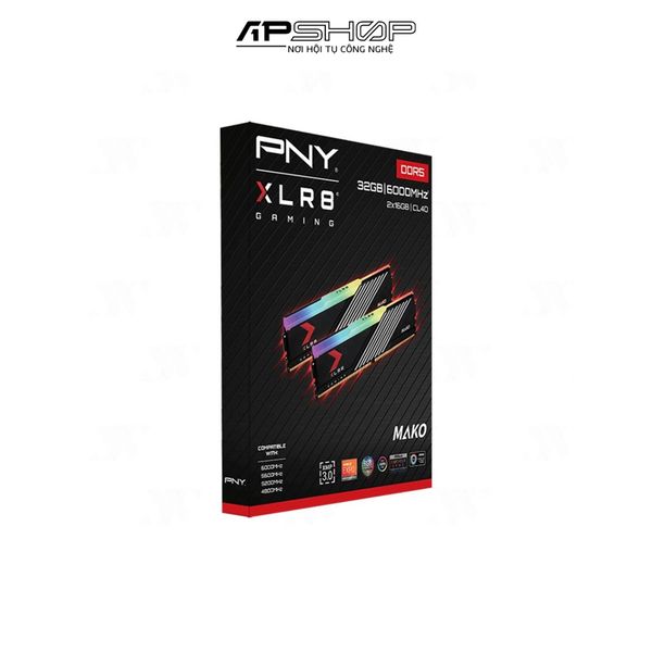 RAM PNY 16GBx2 UDIMM DDR5 Bus 6000 RGB