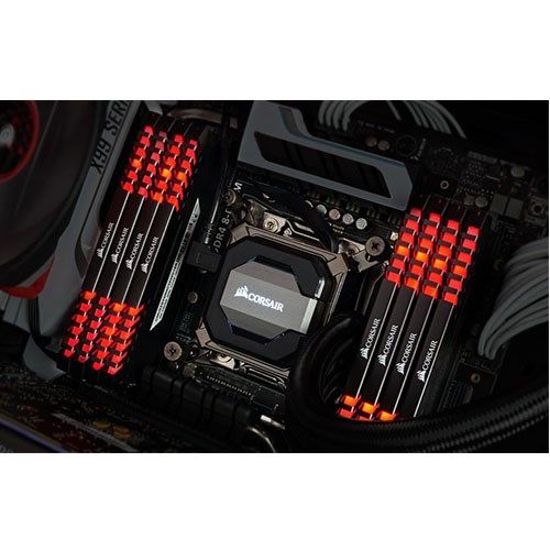 Ram Corsair Vengeance Led Red 4 x 16GB 64G bus 3000 C15