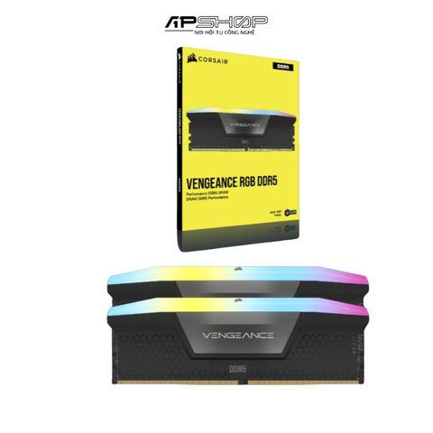 Ram Corsair DDR5 64GB 2x32GB Bus 5200 Vengeance RGB Black
