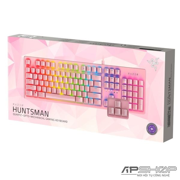 Bàn phím Razer Huntsman Quartz Pink