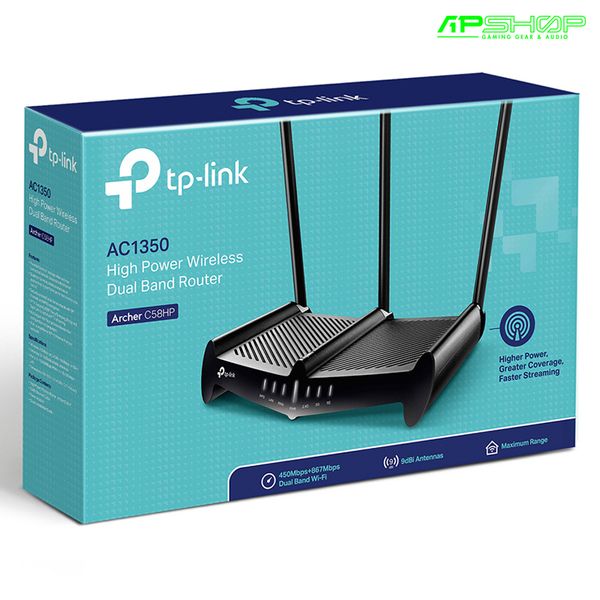 Router Wifi TP Link Archer C58HP AC1350 - Băng Tần Kép Công Suất Cao