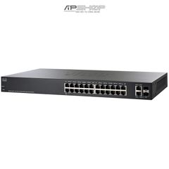 Switch Cisco SF220 24Port 10/100 Mbps + 2-port combo mini-GBIT Smart Switch - Hàng chính hãng