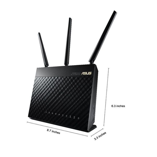 Router Wireless Asus AC1900 (2.4Ghz 600Mbps + 5GHz 1300Mbps)