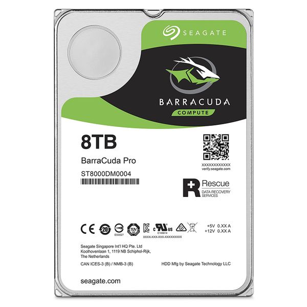 Seagate Barracuda Pro Drive 8TB 7200RPM 256MB