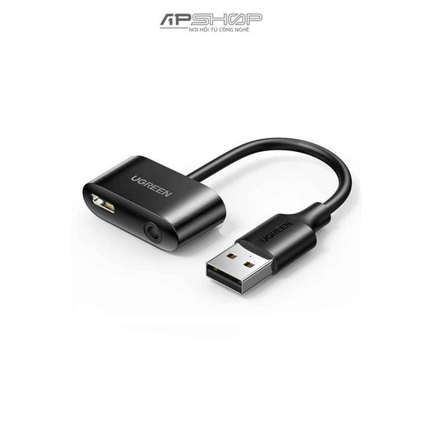 Sound Adapter UGREEN USB Audio Converter USB-A to USB C with 3.5mm Headphone Jack CM397