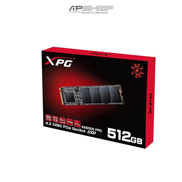 SSD Adata XPG SX6000 512GB M.2 NVMe PCIe Gen 3x4 | Chính hãng