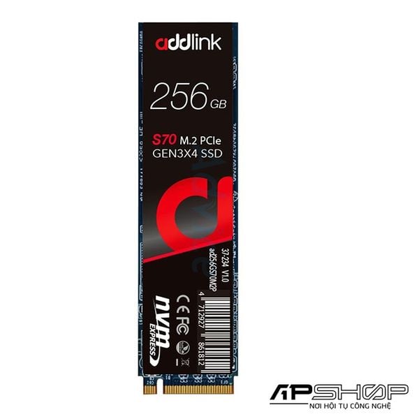 SSD Addlink S70 256GB M.2 PCI-E 3.0x4