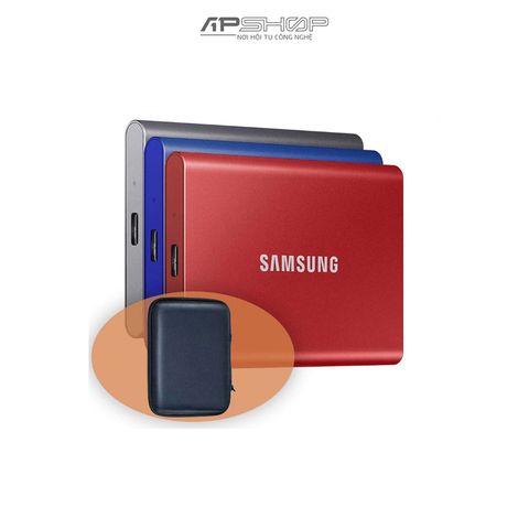 SSD Di động SamSung T7 2.5" USB -C Up to 1,050MB/s Blue | Chính hãng