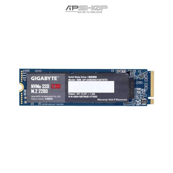 SSD Gigabyte NVMe Gen3 1TB - Chính hãng