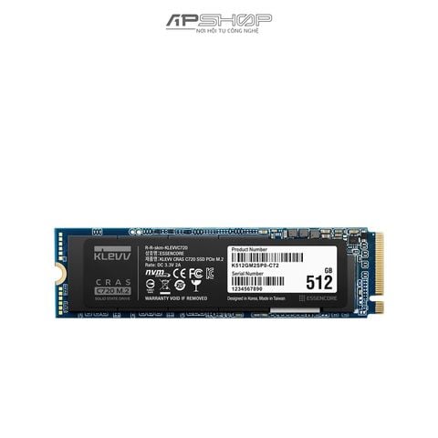 SSD Klevv CRAS C720 512GB M2 NVME Gen3x4