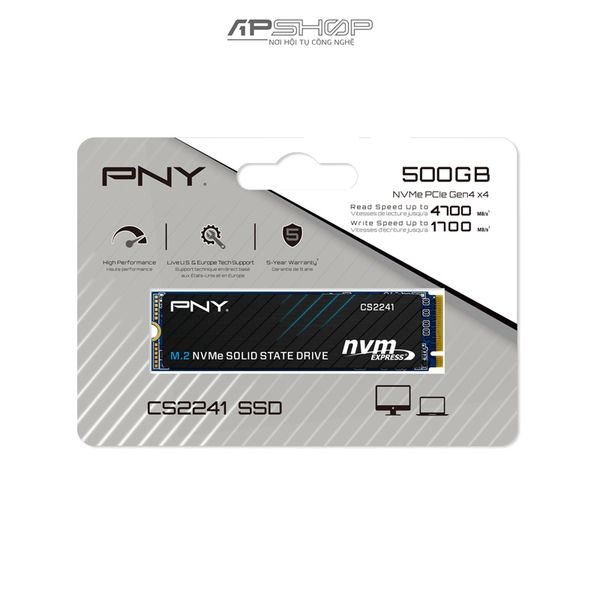 SSD PNY 500GB CS2241 NVMe | M2 2280