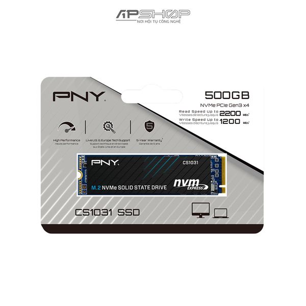 SSD PNY 500GB CS1031 NVMe | M2 2280