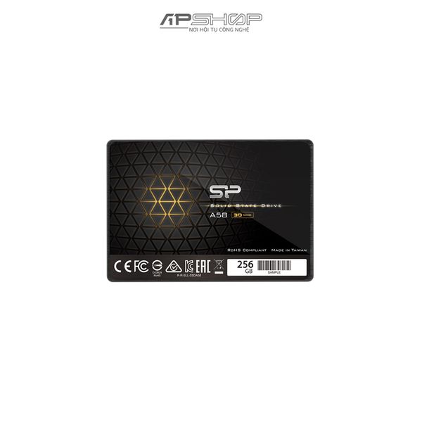 SSD Silicon Power A58 Sata III 256GB TCL - Hàng chính hãng