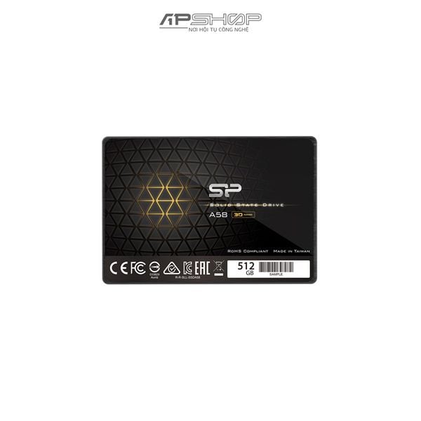 SSD Silicon Power A58 Sata III 512GB TCL - Hàng chính hãng
