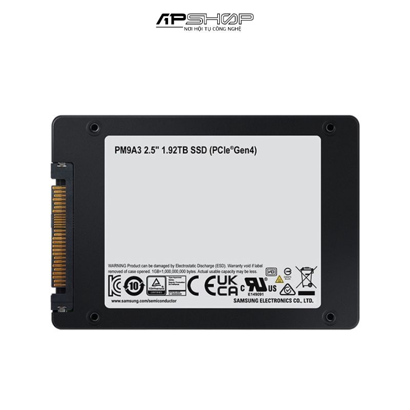 SSD Samsung PM9A3 1.92TB