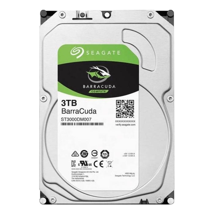 Ổ cứng HDD Seagate BarraCuda ST3000DM007 | 3TB, 3.5 inch, SATA III, 5400RPM, 256MB cache