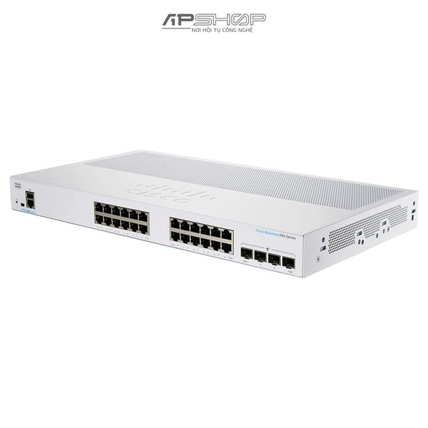 Switch Cisco CBS250 Smart 24Port GE, 4x1G SFP - Hàng chính hãng