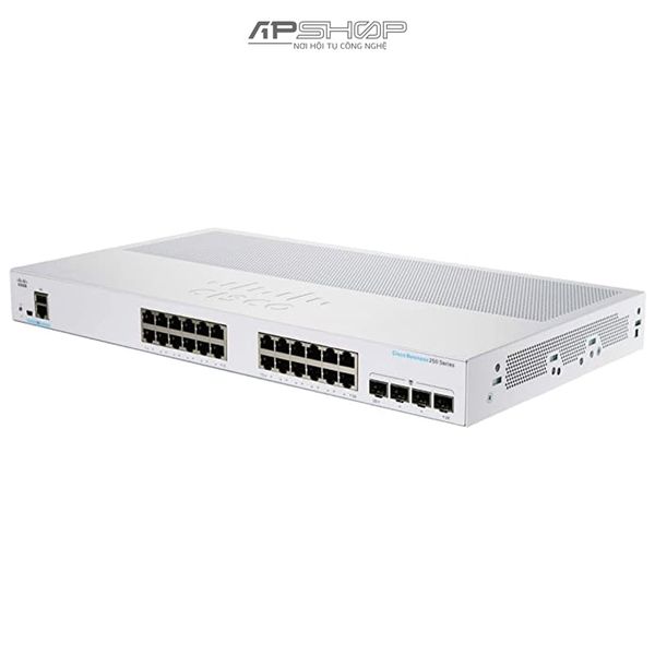 Switch Cisco CBS250 Smart 24Port GE, PoE, 4x1G SFP - Hàng chính hãng