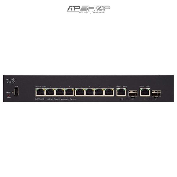 Switch Cisco SG350 8Ports Gigabit Managed Switch - Hàng chính hãng