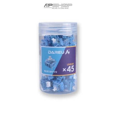Switch Dareu Blue SKY V2 Linear |Pre Lubed | 3 Pin | Hộp 45 nút | Chính hãng