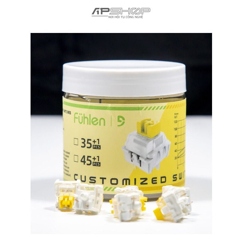 Switch Fuhlen Yellow Pro Linear 36 nút | Chính hãng