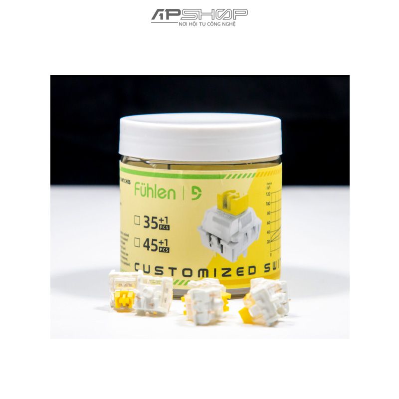Switch Fuhlen Yellow Pro Linear Lubed 46 nút | Chính hãng