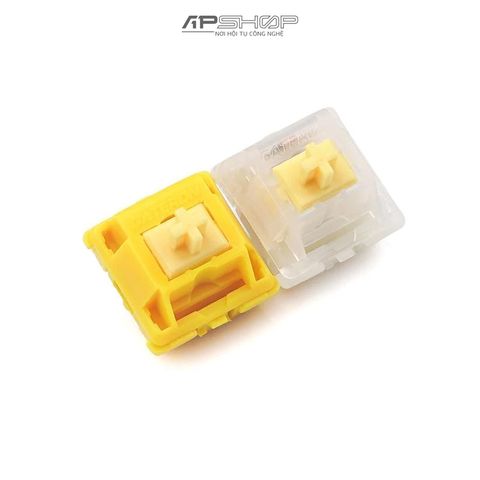 Switch Gateron CAP Milky Yellow Linear 35 nút | Chính hãng