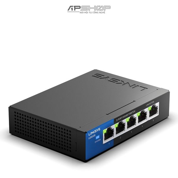 Switch Linksys LGS105 5Port Desktop Gigabit Switch - Hàng chính hãng